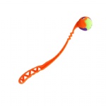 Toy ball throwing pole